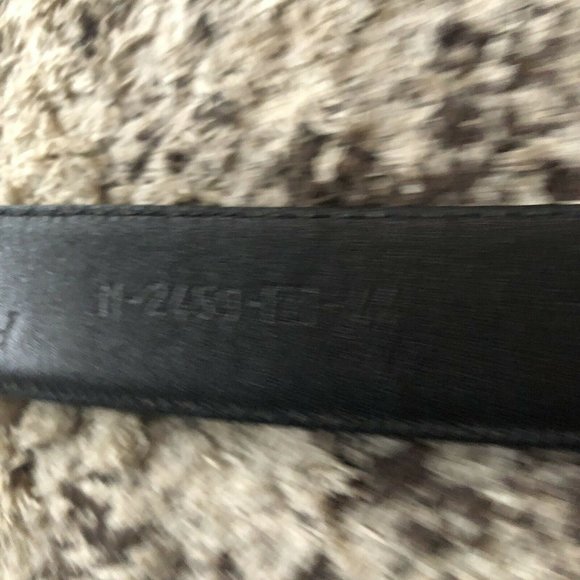 CALE Genuine Lizard Belt Mens -Spain- Green/ Brown Reptile Skin M-2459-3-44 - Picture 8 of 9